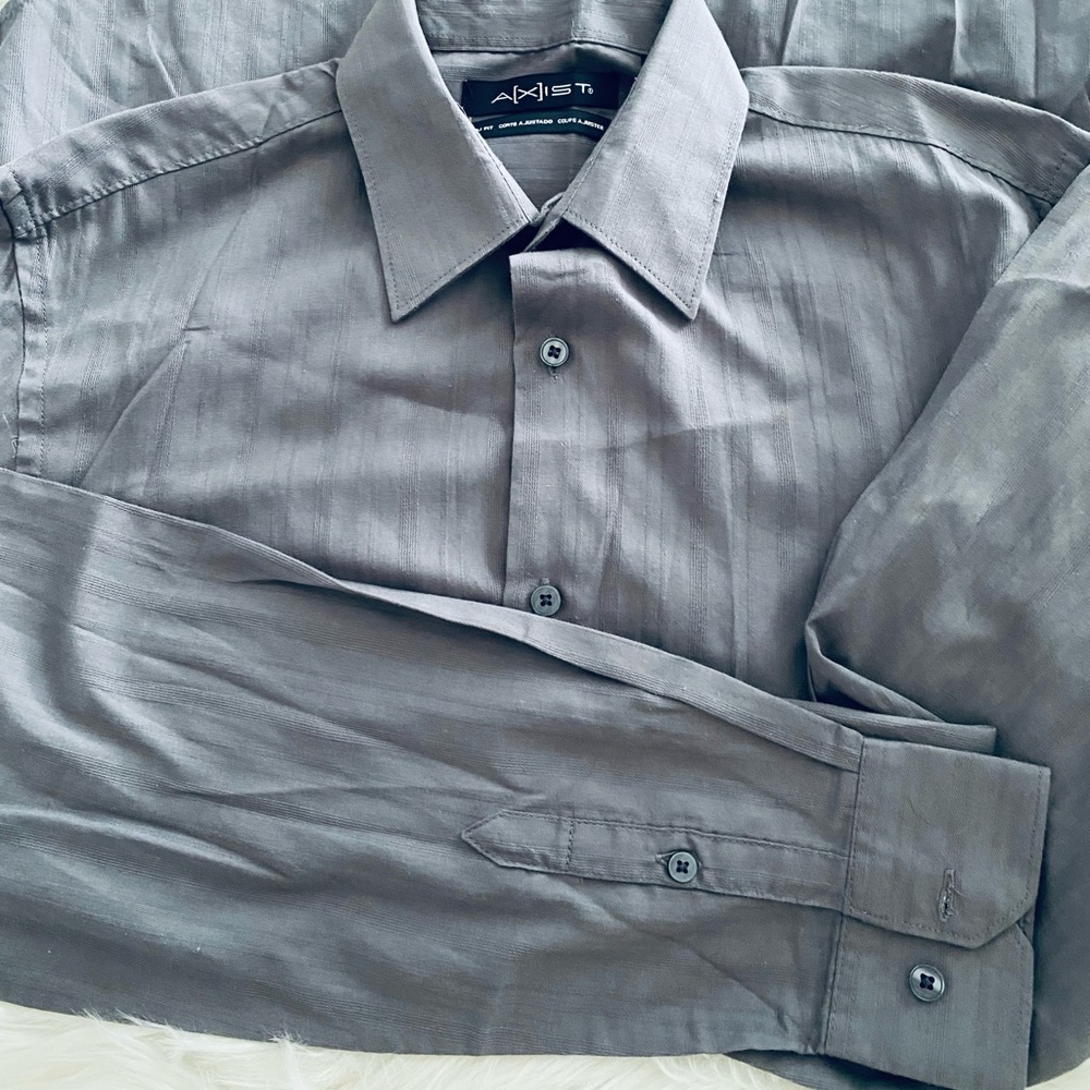 Gray Button Down - Picture 2 of 4